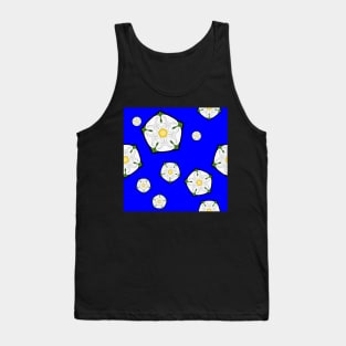 White Rose of Yorkshire Print Pattern Tank Top